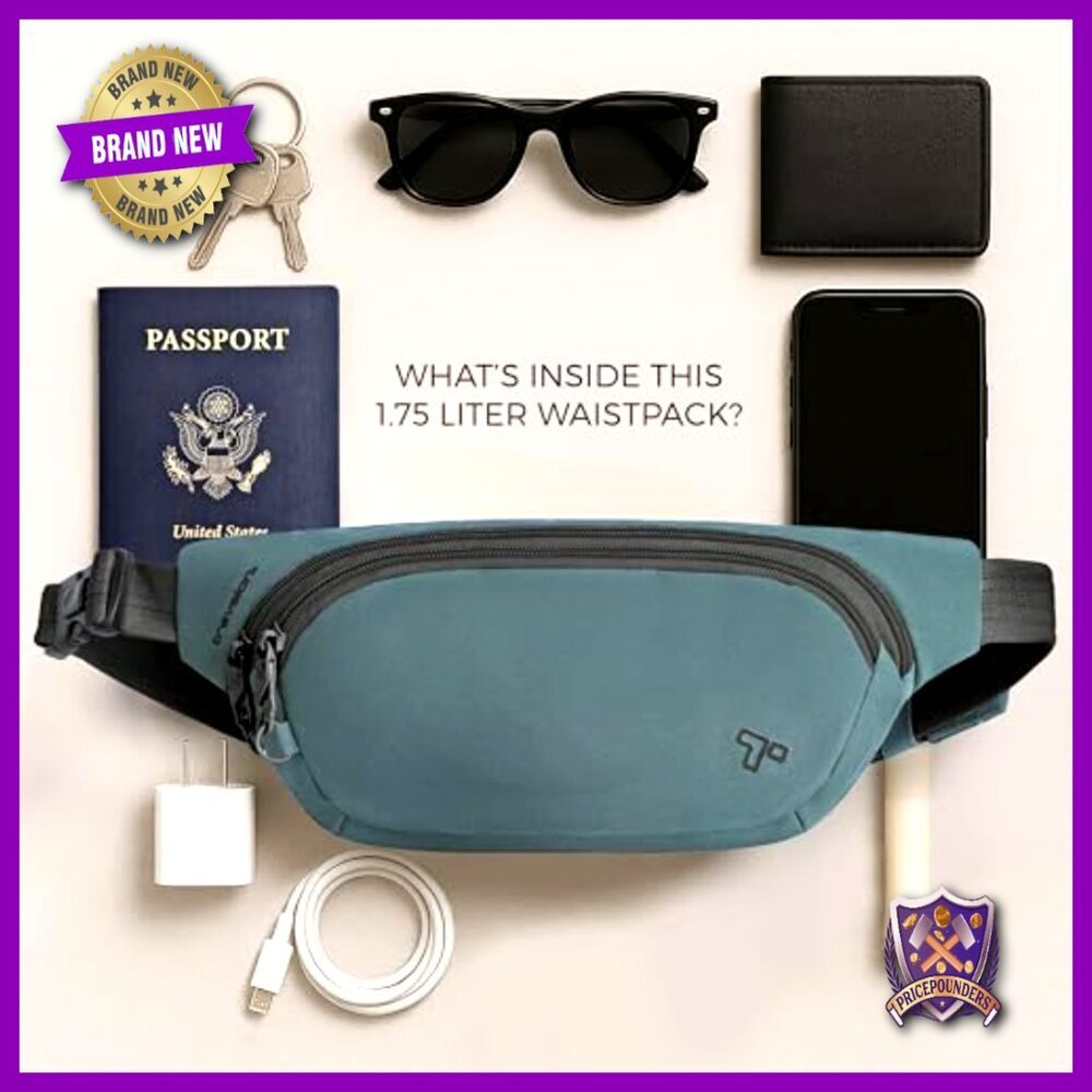 Anti-Theft Waist Pack Slash-Resistant RFID Blocking Hands-Free Travel Essential - Picture 6 of 7